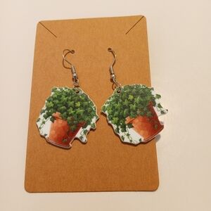 Fashion Jewelry Plants Dangle Earrings